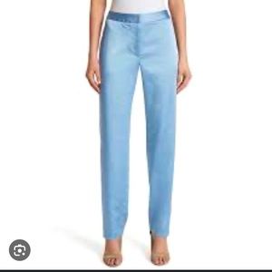 Tahari ASL woven bottom pant in forever blue - size 12. NWT.
